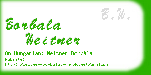 borbala weitner business card